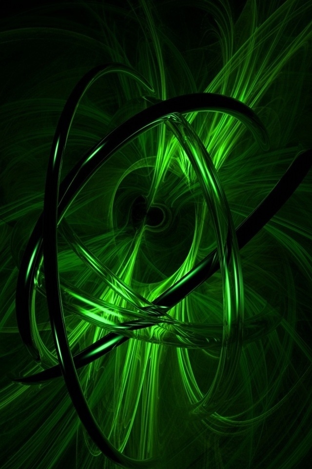 Green 3d Design iPhone Wallpaper HD I Phone
