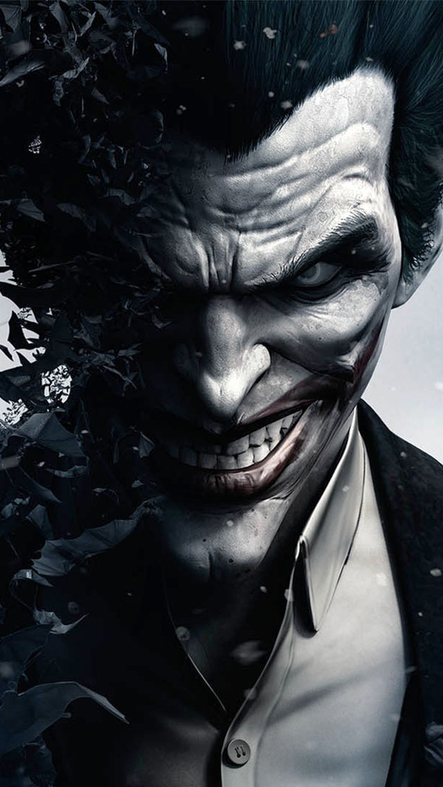 Joker In Batman Arkham Origins iPhone Wallpaper Tags