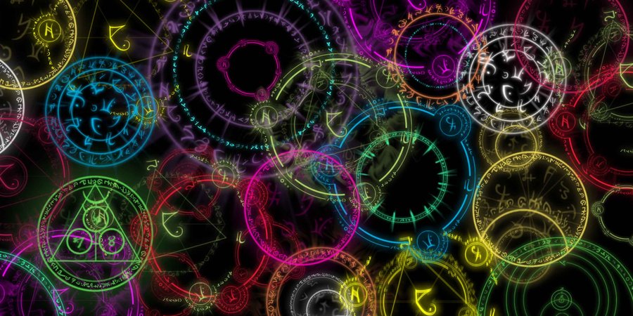 anime magic circle wallpaper