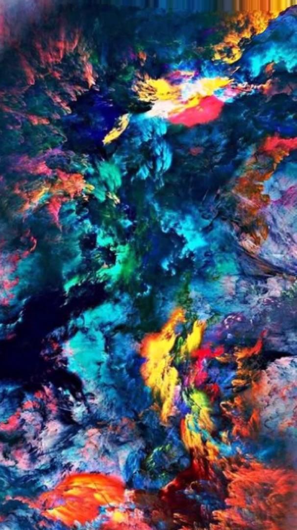 Live Wallpaper 4k Color Mix Dancing Couple Painting Abstract
