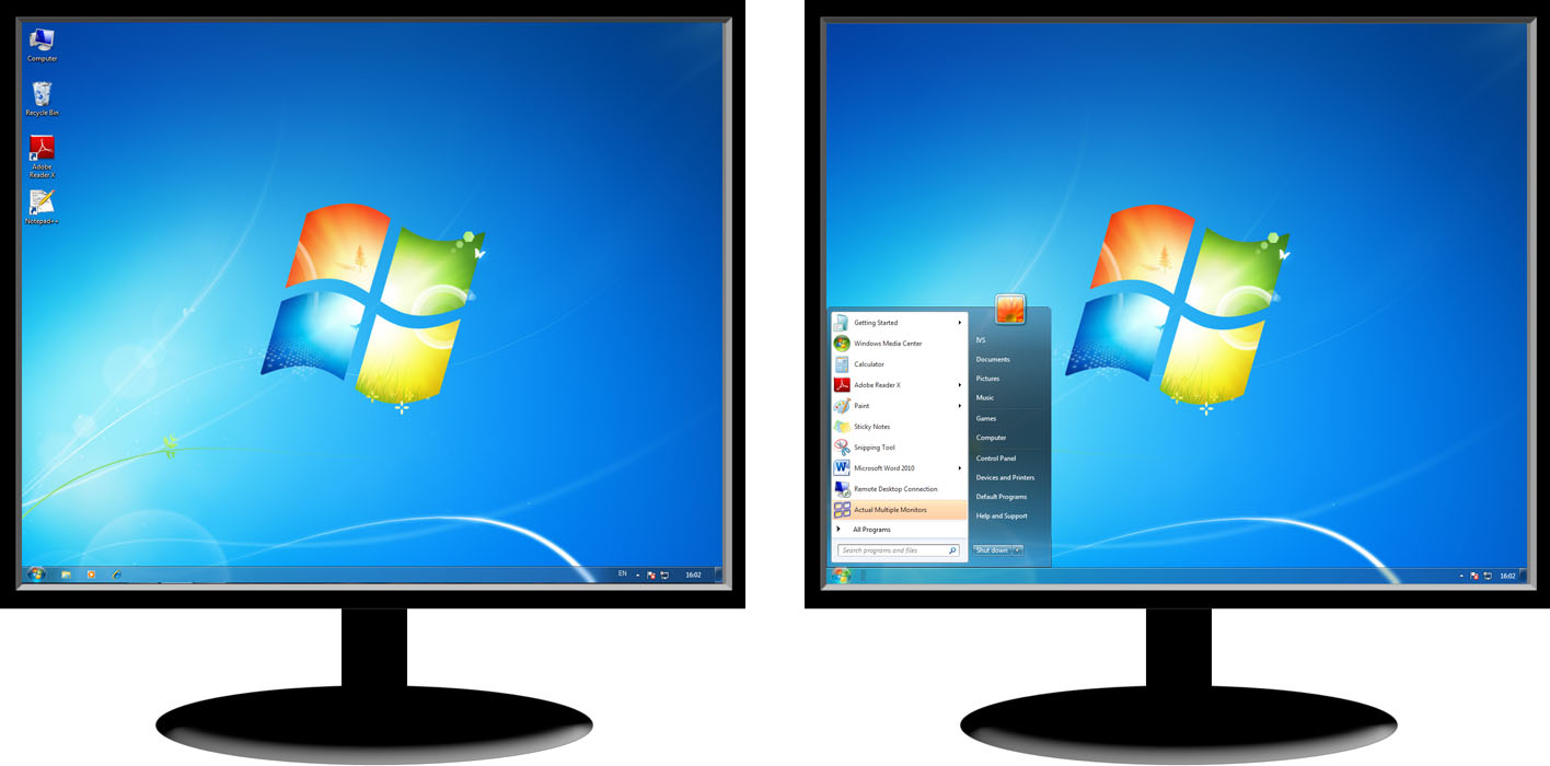 Tools Products Actual Multiple Monitors Windows Dual Monitor