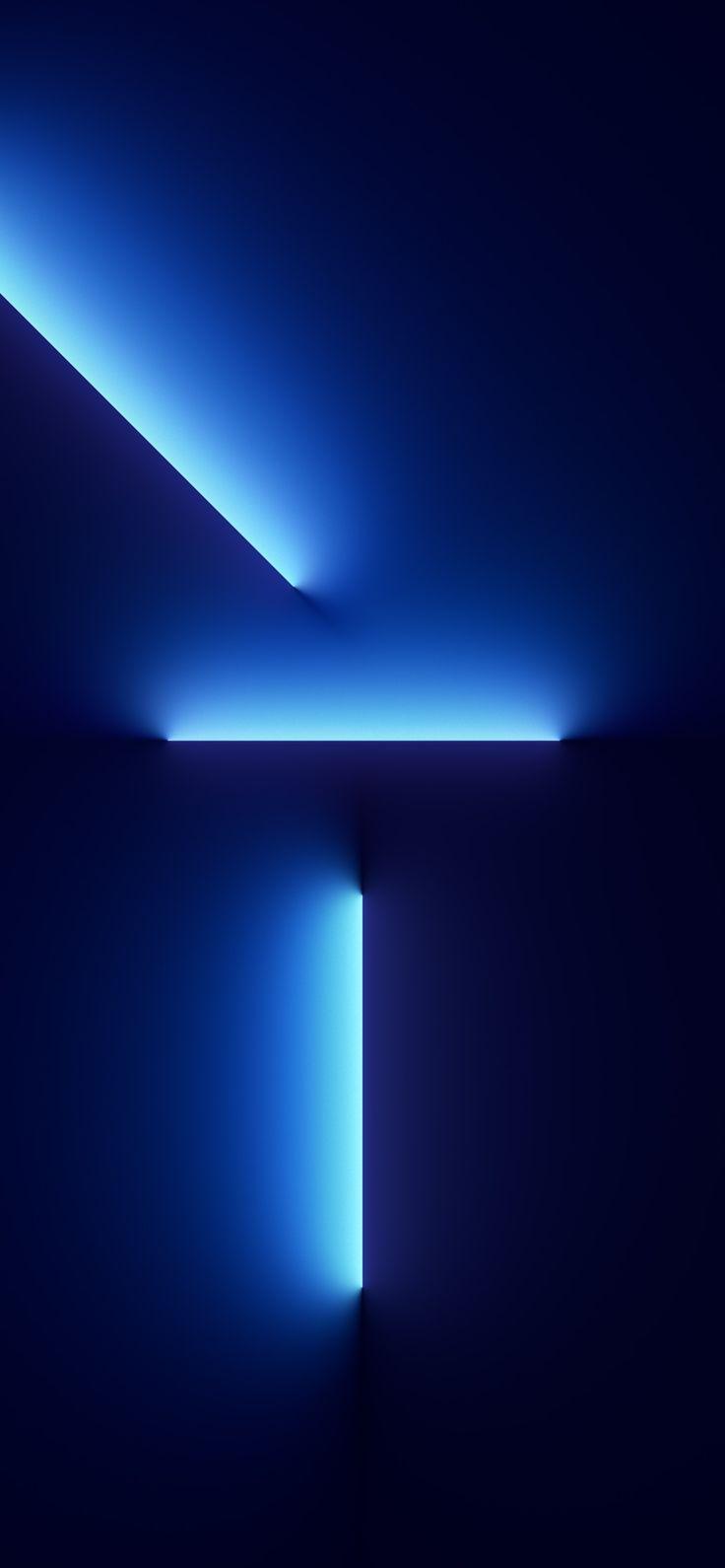 Stunning Live Wallpaper For iPhone Pro Beam Blue Dark