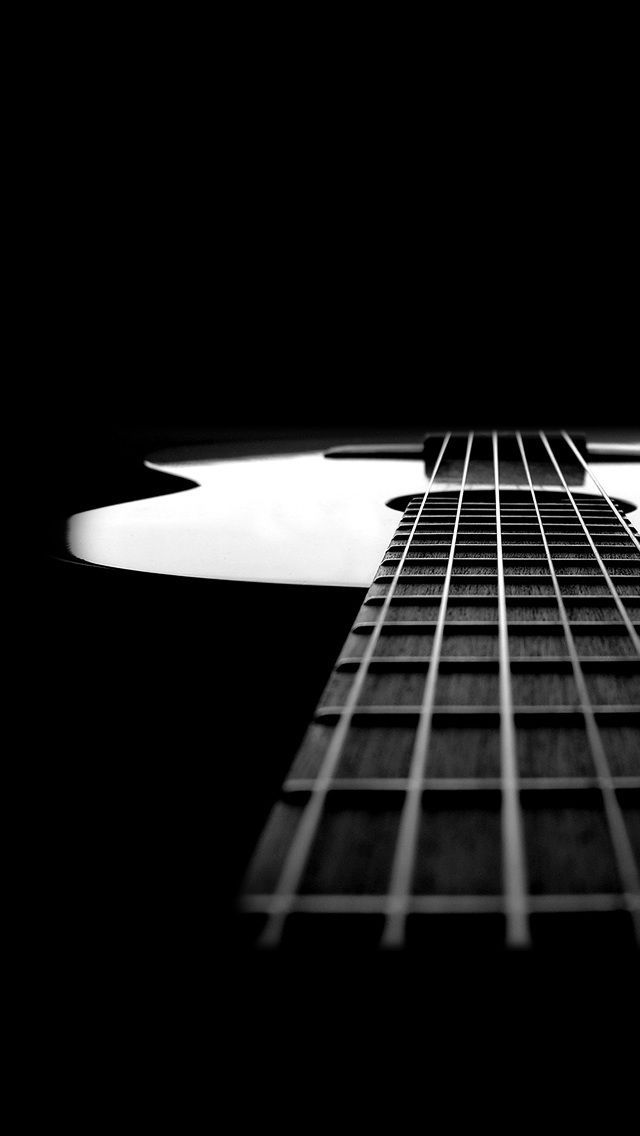Beautiful Eyes iPhonefivewallpaper B W Guitar Music