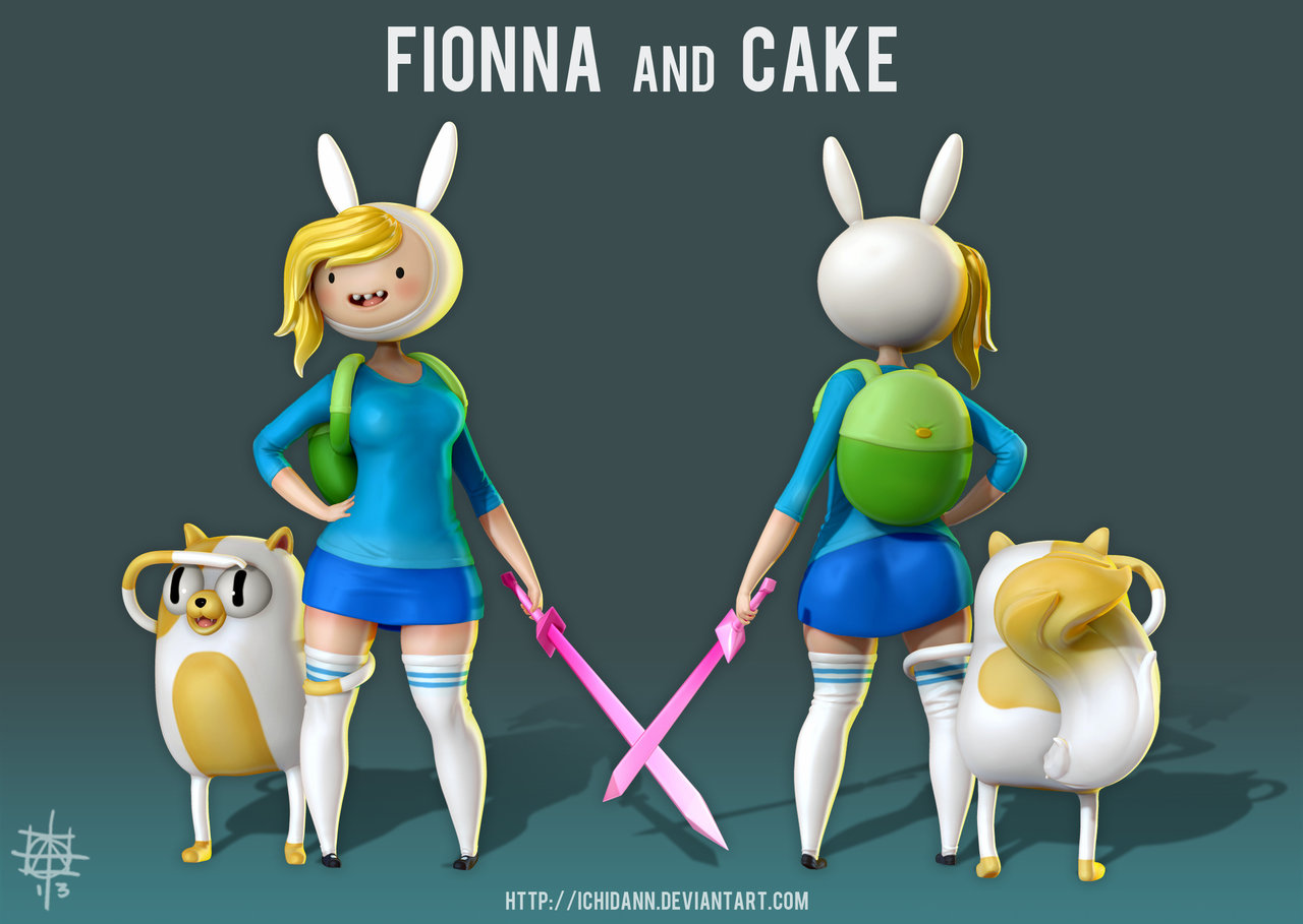 Adventure Time Fionna The Human Wallpaper Fionna and cake   adventure