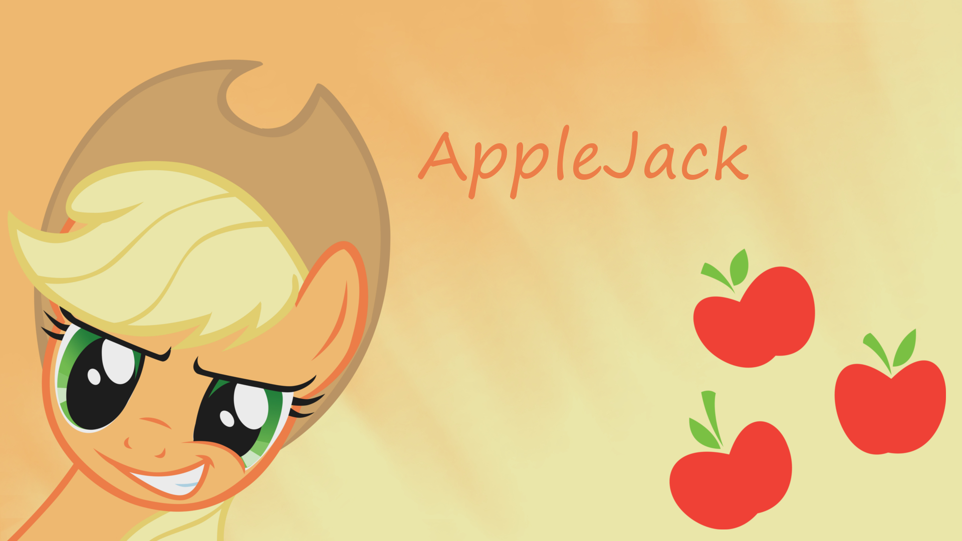 Mlp Fim Applejack Wallpaper By Magicdarkart