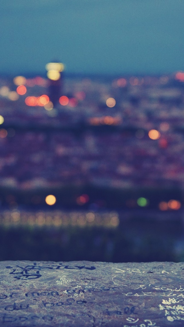 640x1136 Blurred City Lights Iphone wallpaper