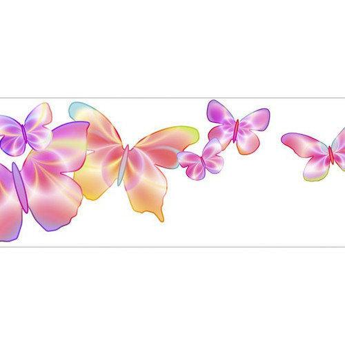 Free download Fluttering Butterflies Free Style Wallpaper Border