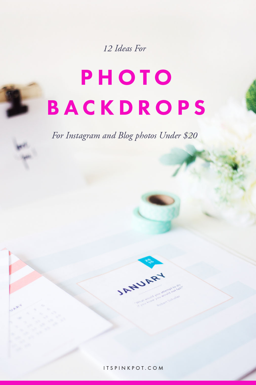 12 Photo Backdrop Ideas For Instagram under 20   PinkPot Studio