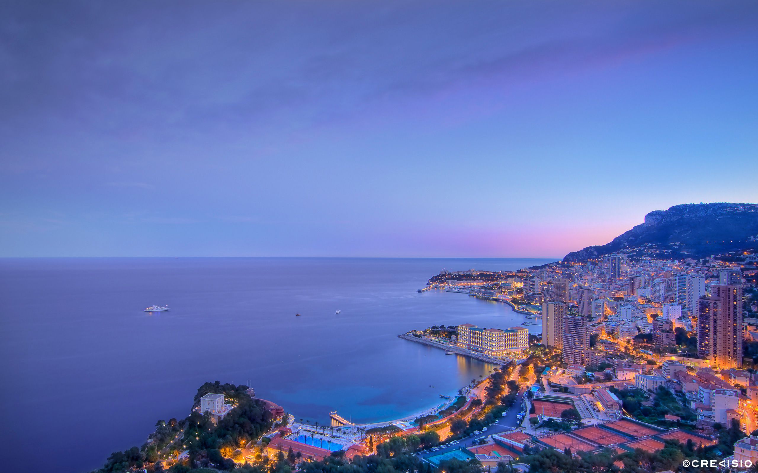 Purple Twilight Monaco Crevisio Branding Photography Agency