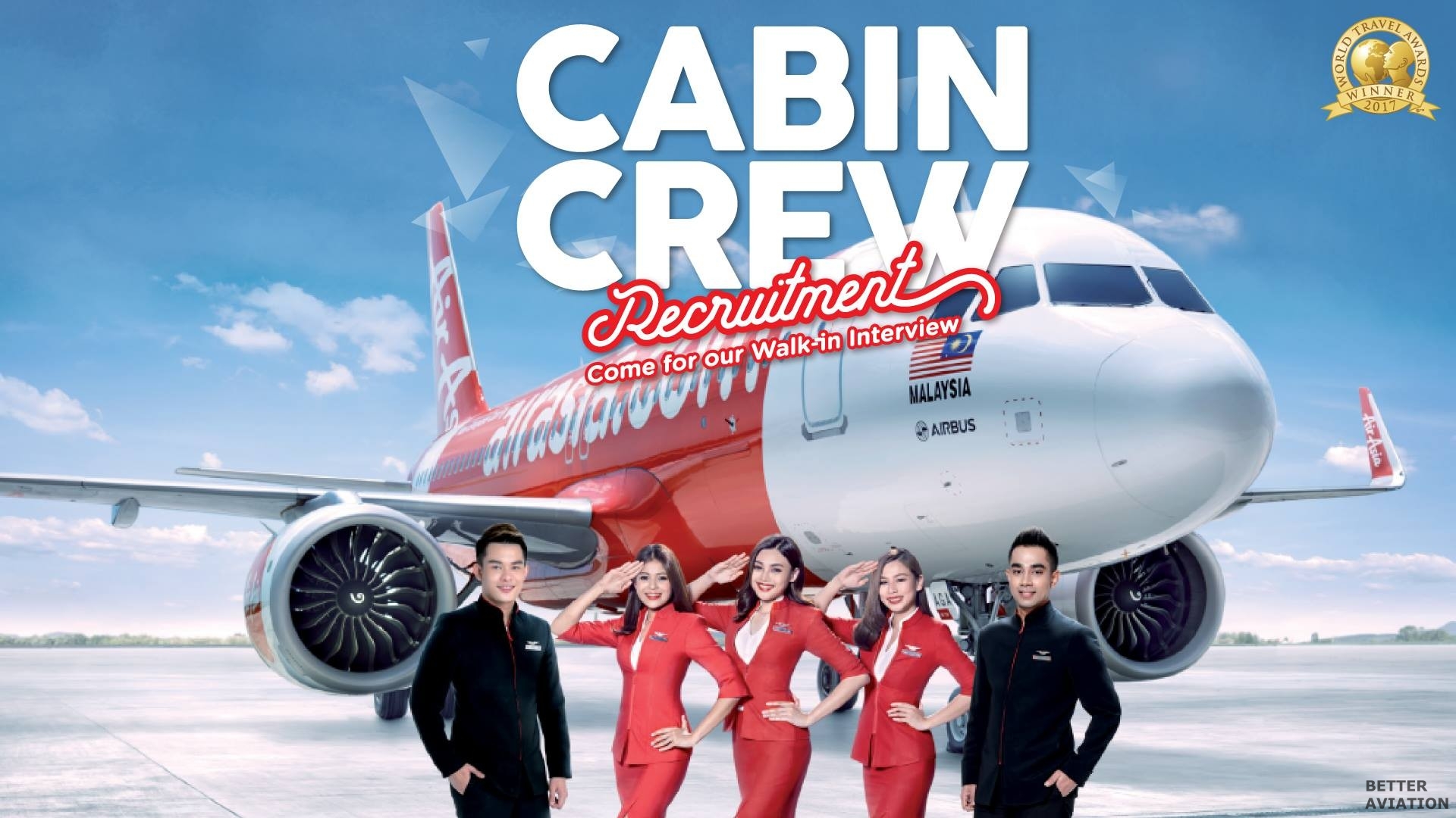 Airasia Cabin Crew Walk In Inter November Better Aviation