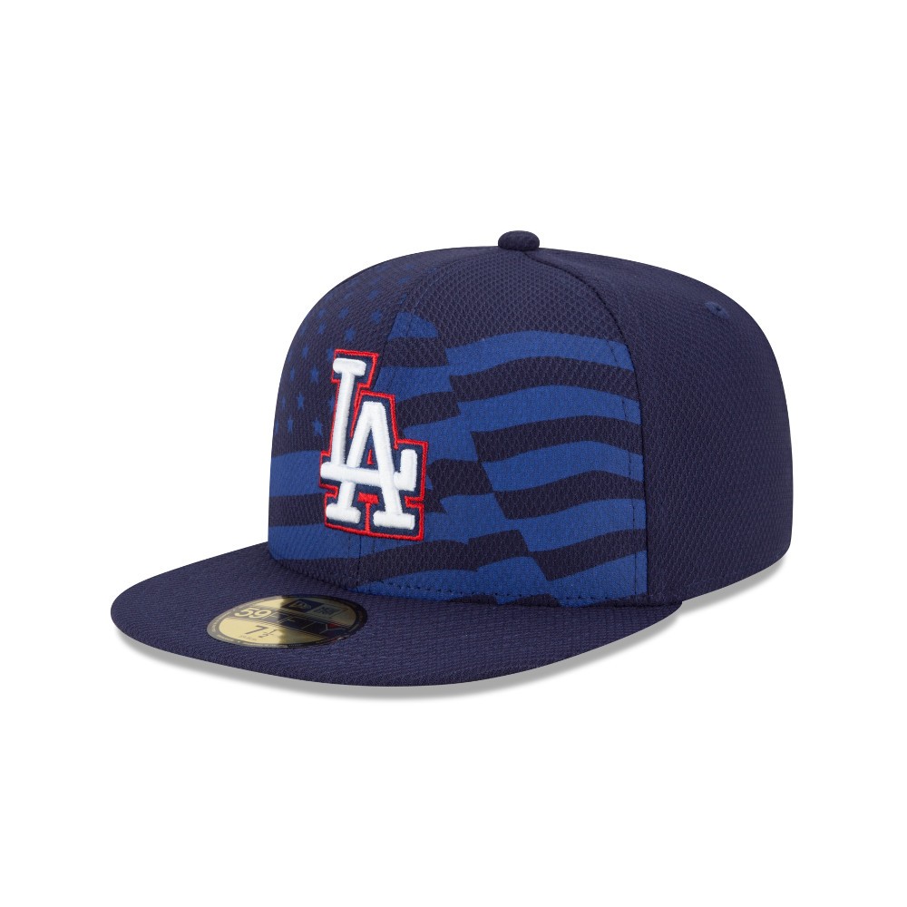 New Era Los Angeles Dodgers Stars And Stripes 59fifty Fitted Hat Navy