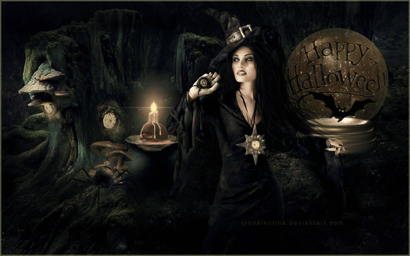 Halloween Witch Aesthetic Wallpaper
