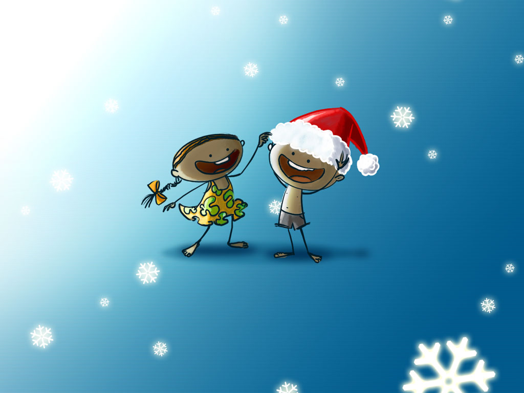 Funny Christmas Wallpaper Background
