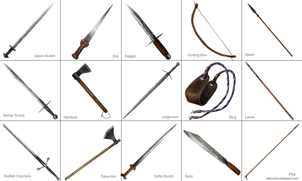 Medieval Weapons By Delira