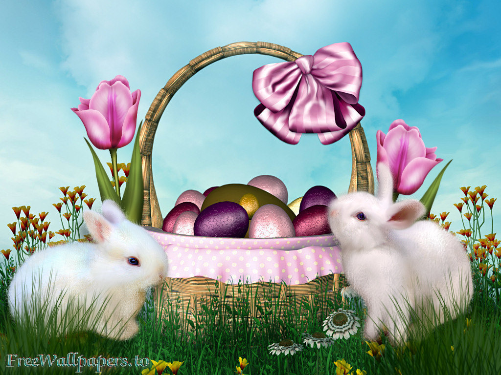 Easter Bunny and Grass Field Stock Illustration - Illustration of broken,  easter: 52793589