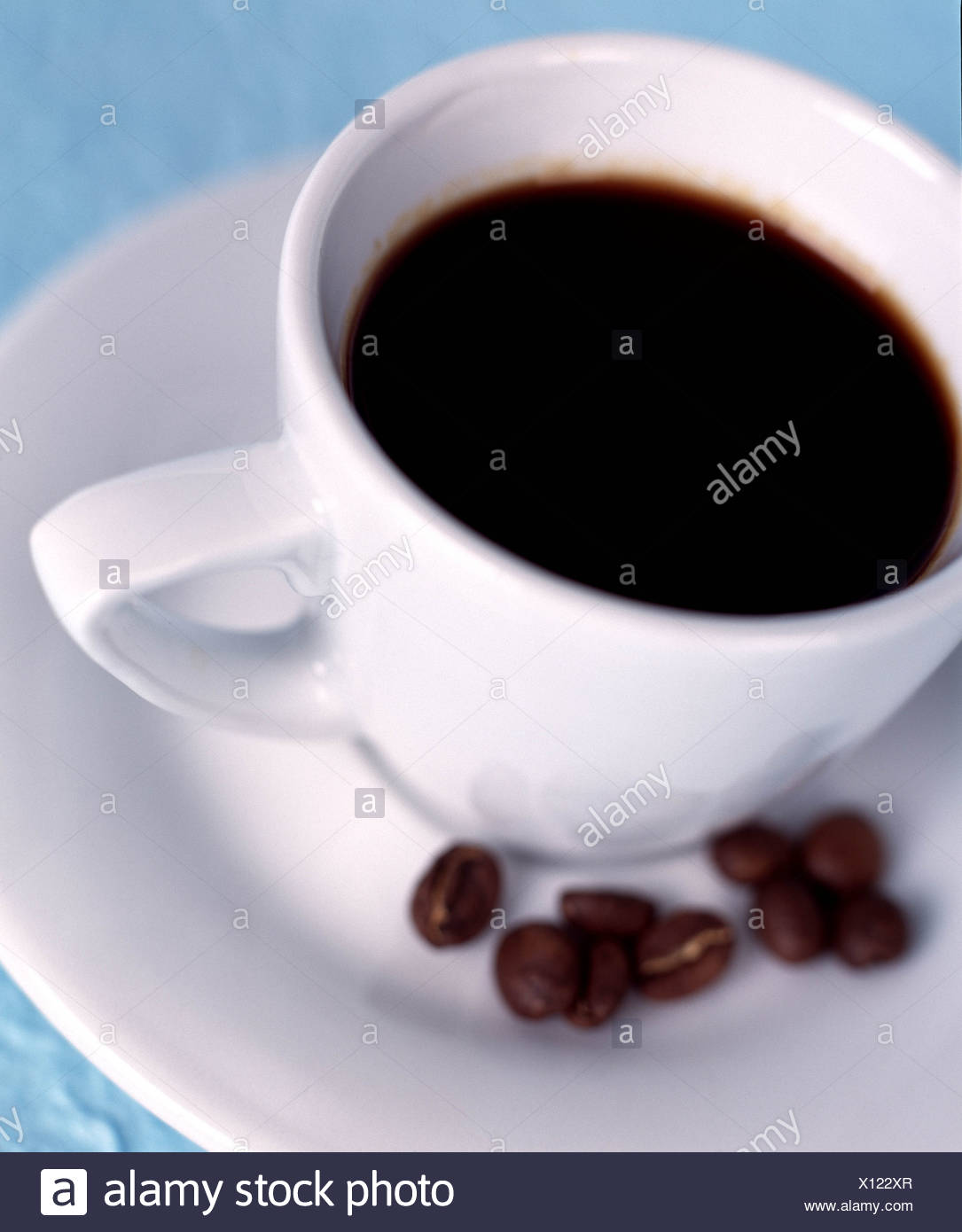 Expresso Coffee In Slightly Cropped Cup And Saucer With