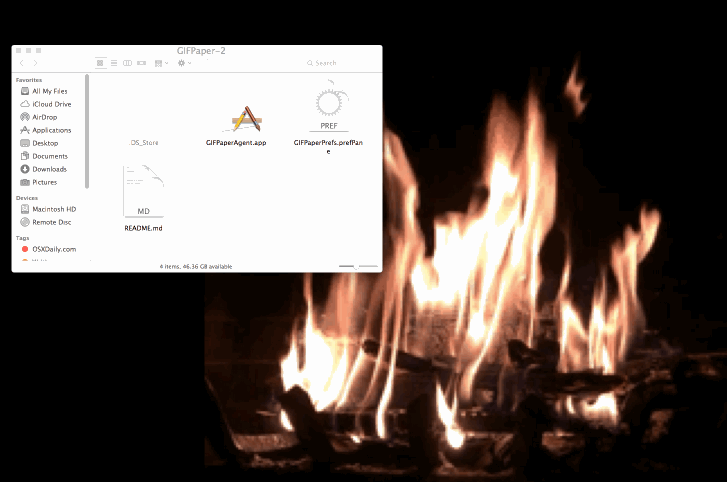 Use An Animated Gif As Wallpaper In Mac Os X With Gifpaper