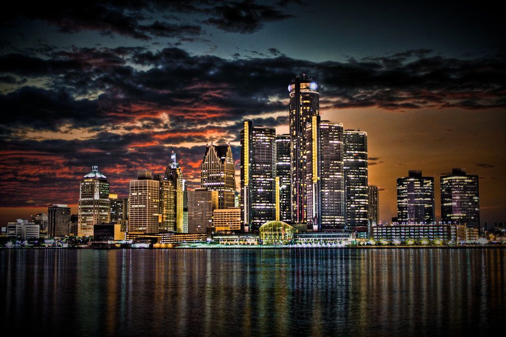 Detroit Skyline Wallpaper Gallery Image