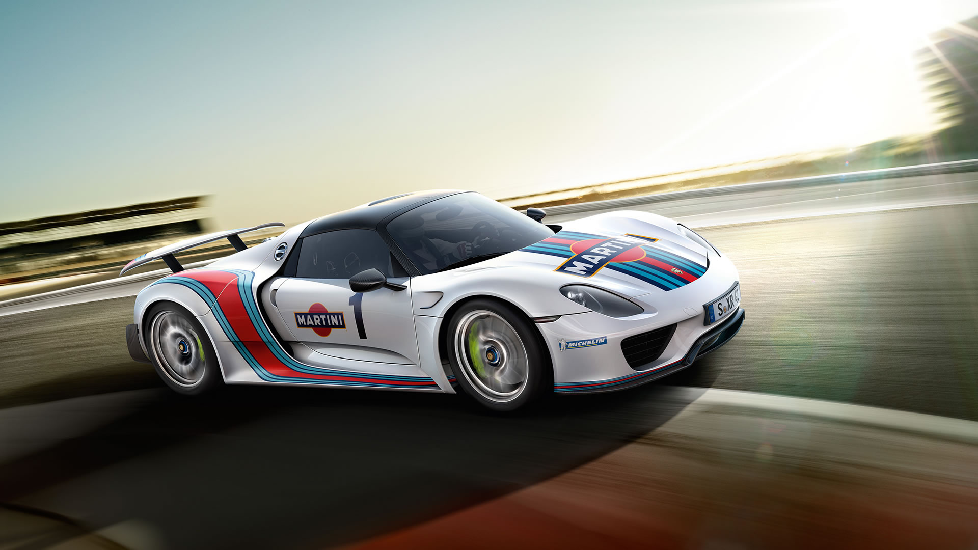 Porsche Spyder Weissach Martini Racing Wallpaper