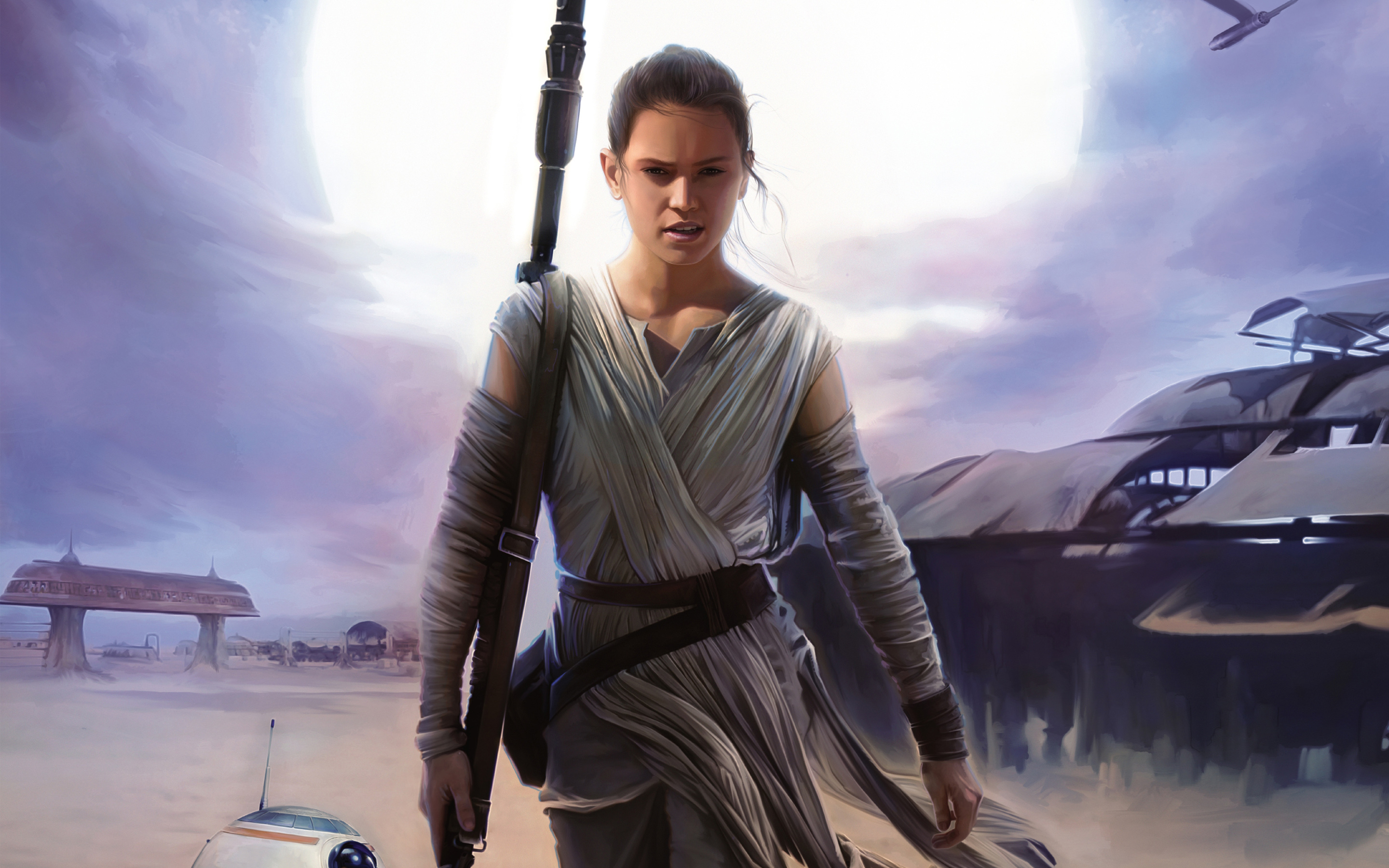 Rey Star Wars The Force Awakens Wallpapers HD Wallpapers