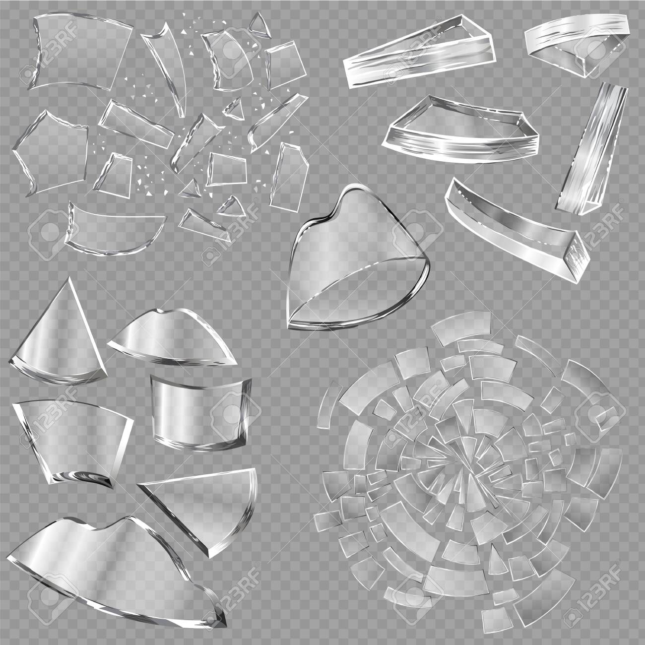 Free download Broken Glass Sharp Pieces Of Window And Realistic