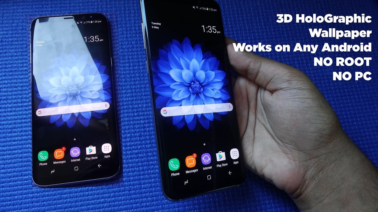 Download 3D Holographic Wallpapers For Samsung Galaxy S8 and S8