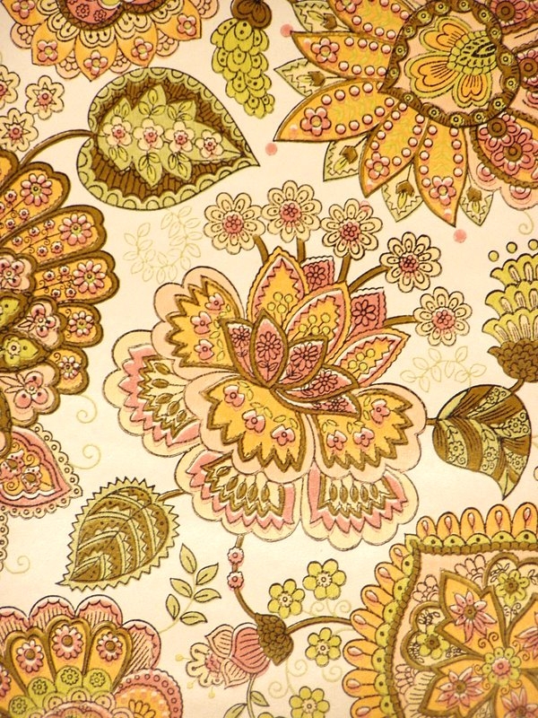 Damask Wallpaper Behang Floral Small Pattern