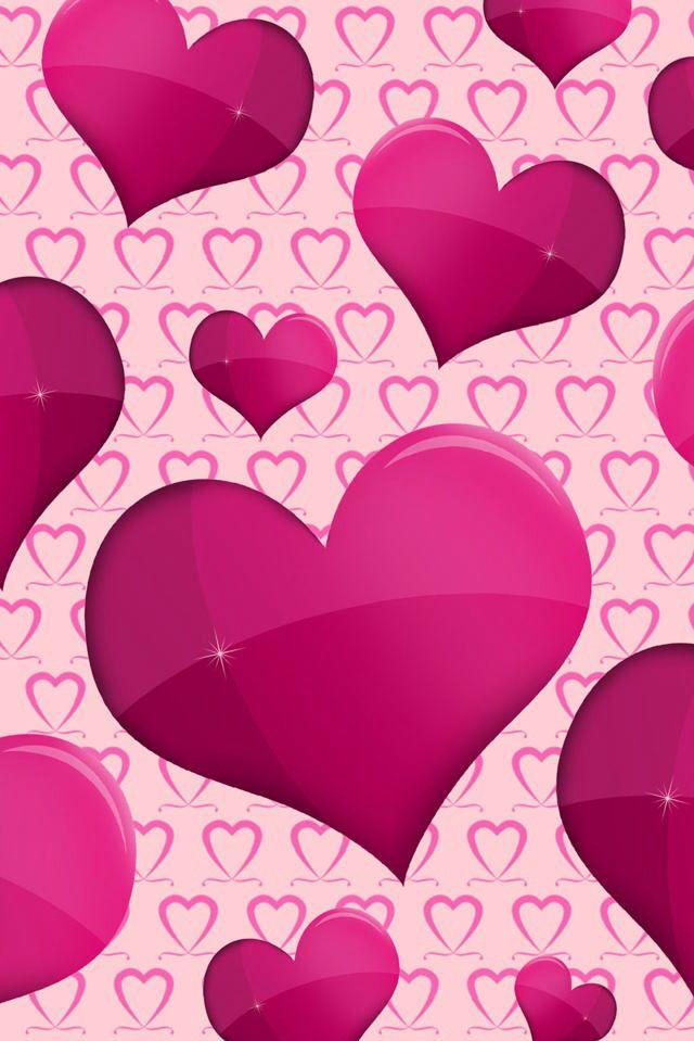 Big Purple Hearts Wallpaper Heart Valentines
