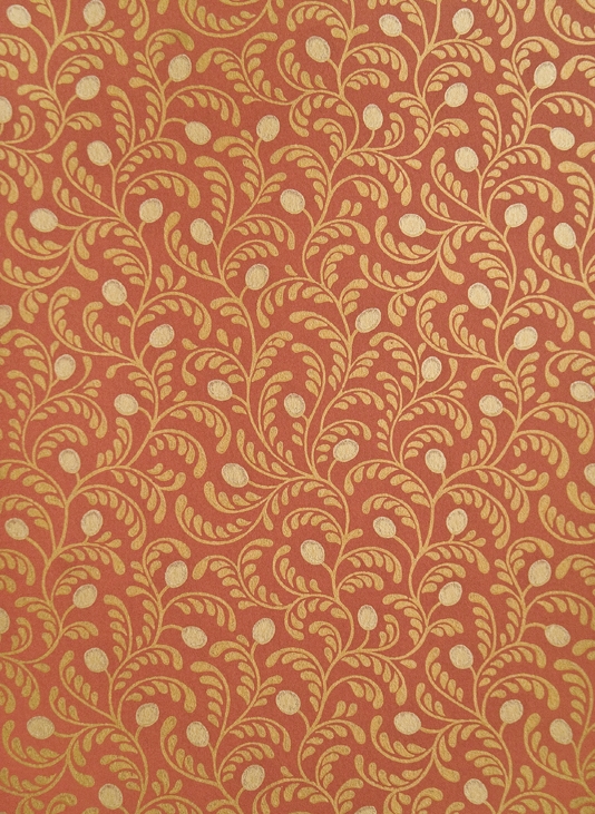 Myrtle Floral Wallpaper Red With Small Design Print