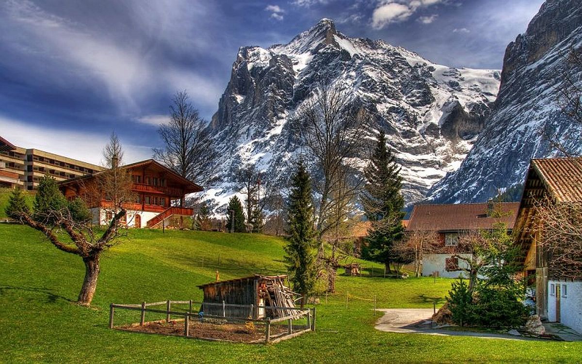 World Beautifull Places Switzerland Mountains Wallpaper