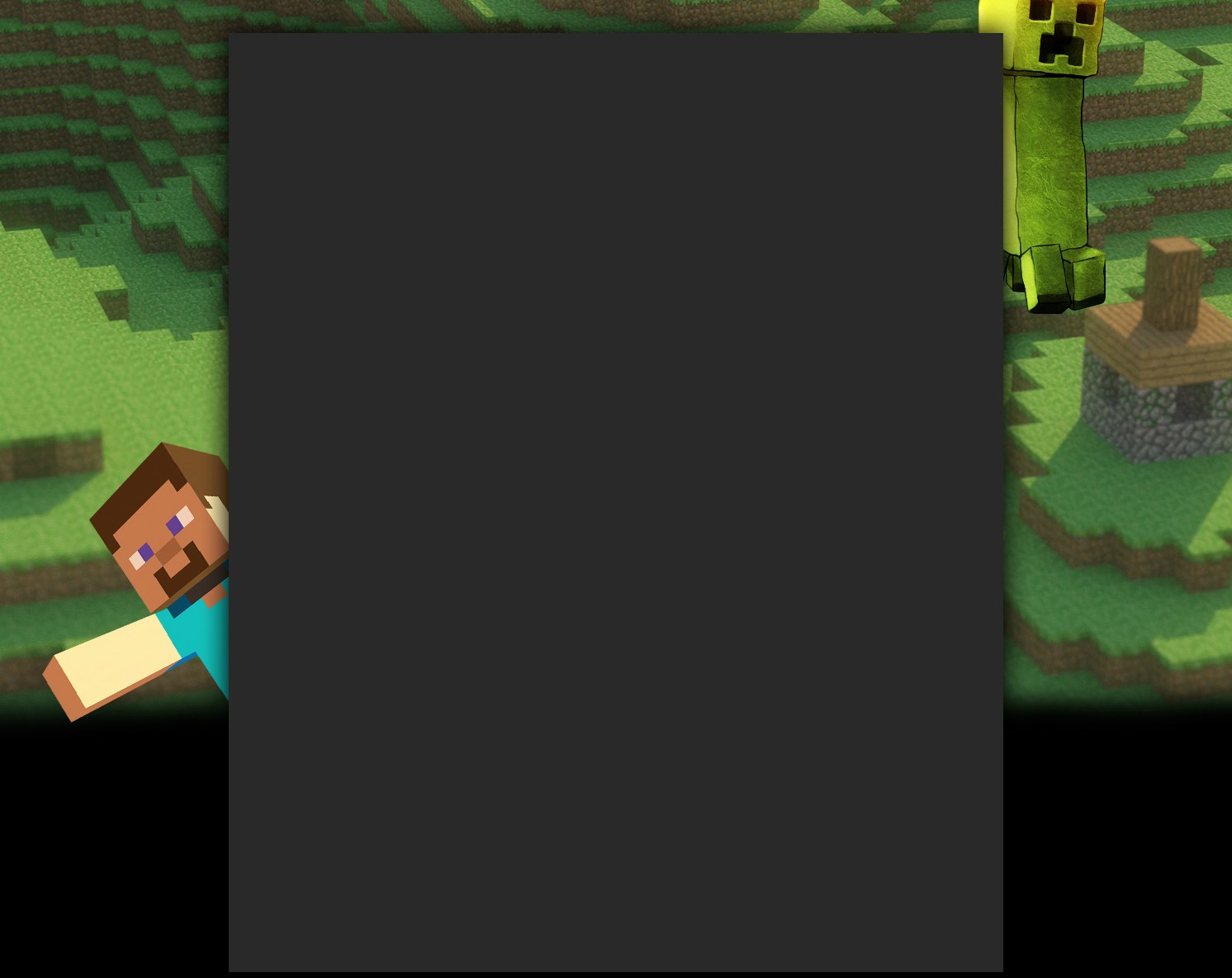 Displaying Image For Minecraft One Background