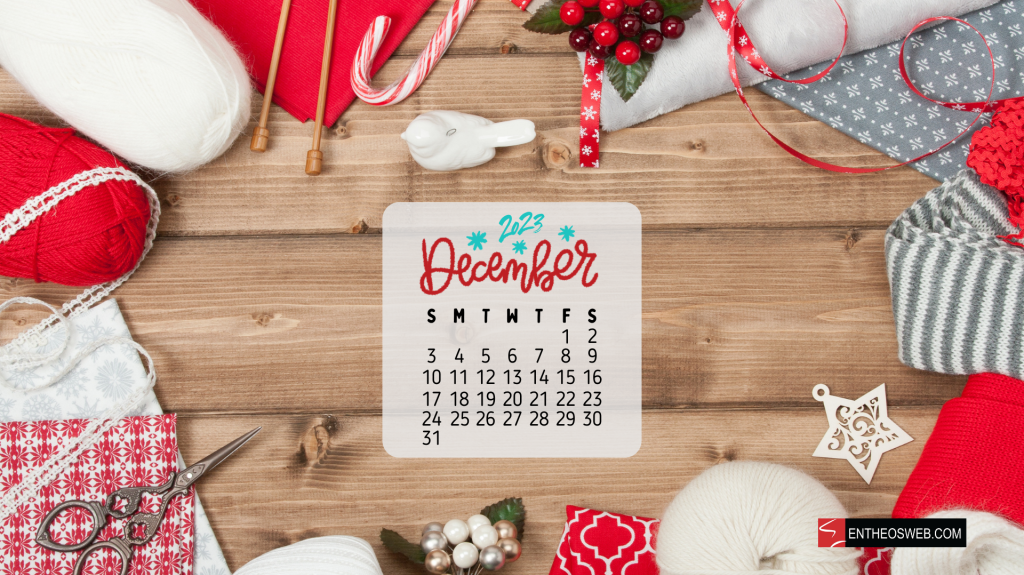 December 2023 Calendar Desktop Wallpaper EntheosWeb in 2023