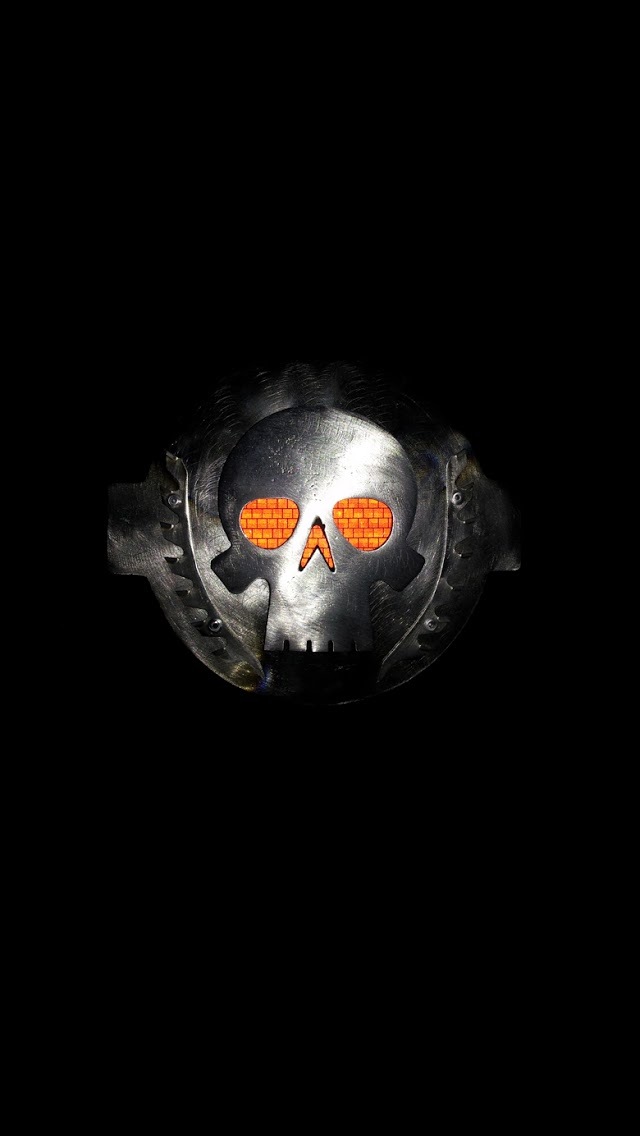 Metal Skull iPhone 5s 5c Wallpaper
