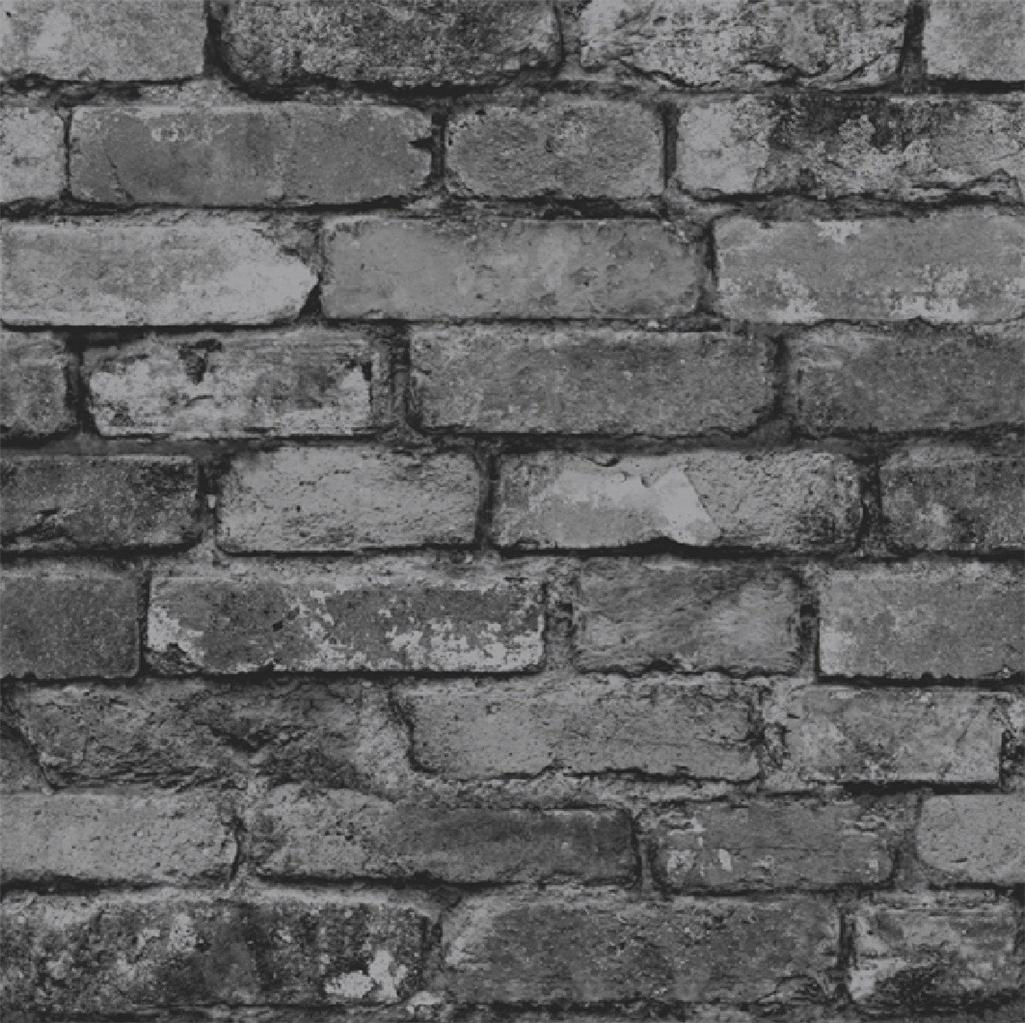 Distinctive Brick Wall Stone Rock Slate Effect 10m Wallpaper Roll