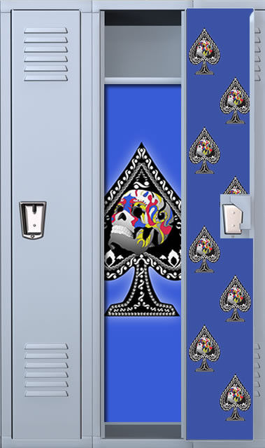 Ace Of Spades Magic Full Length School Locker Wallpaper Set