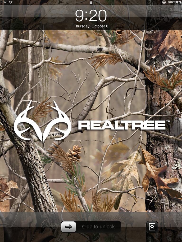 Please note   this app includes Realtree wallpapers for the iPad