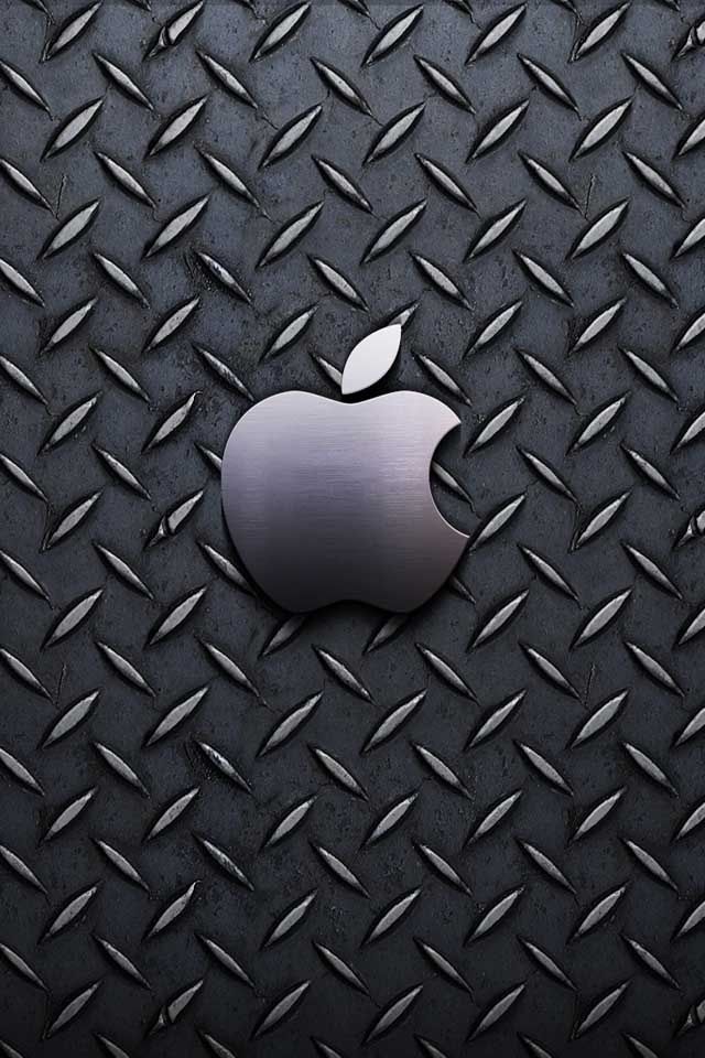 Apple Diamond Plate Logo Wallpaper iPhone iPad Mini
