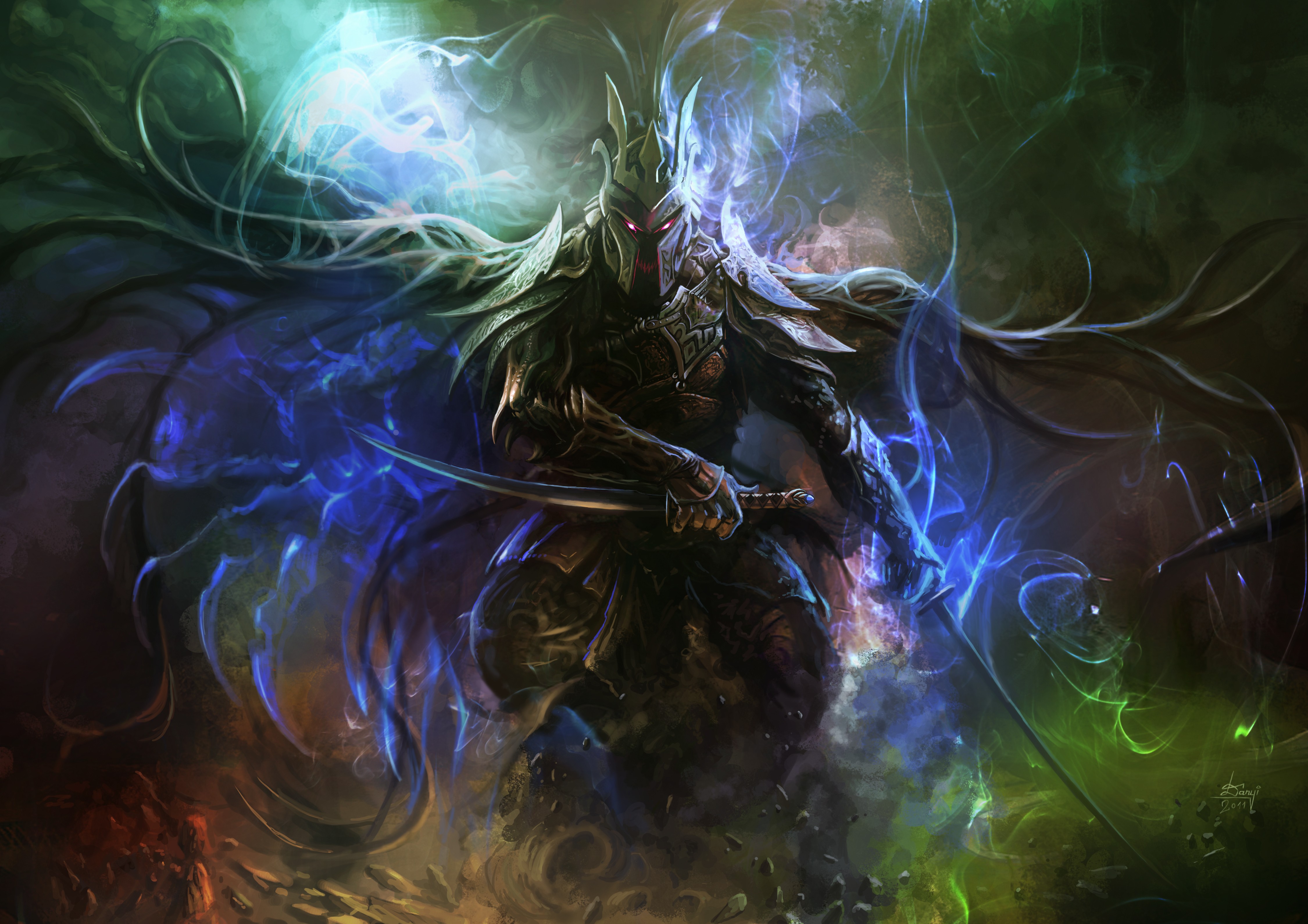 Big Warrior Sword Fantasy Art 4k 5k Wallpaper HD Artist Image