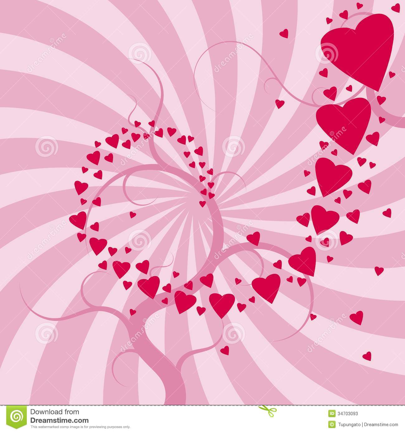 Love Background Romantic Celebration Valentine S Day Hearts Concentric