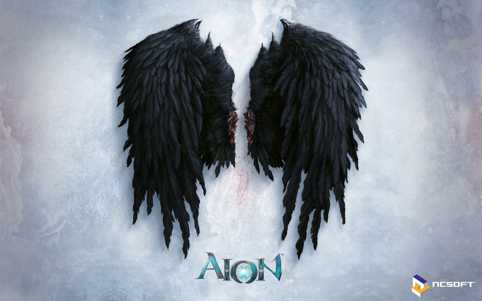 Aion Black Angels Wings Full HD Desktop Wallpaper 1080p