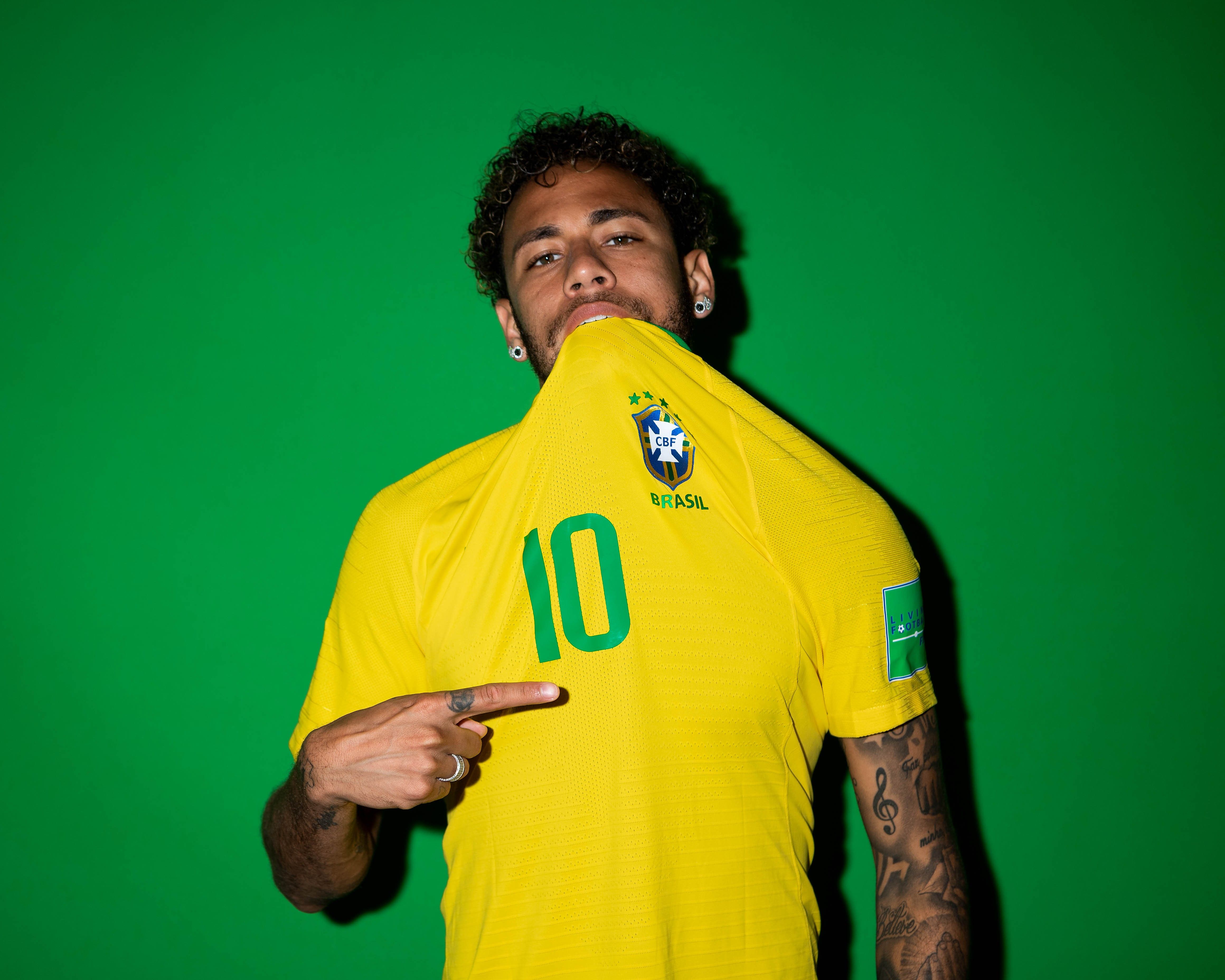 Neymar Jr Brazil Portraits Wallpaper HD Sports 4k