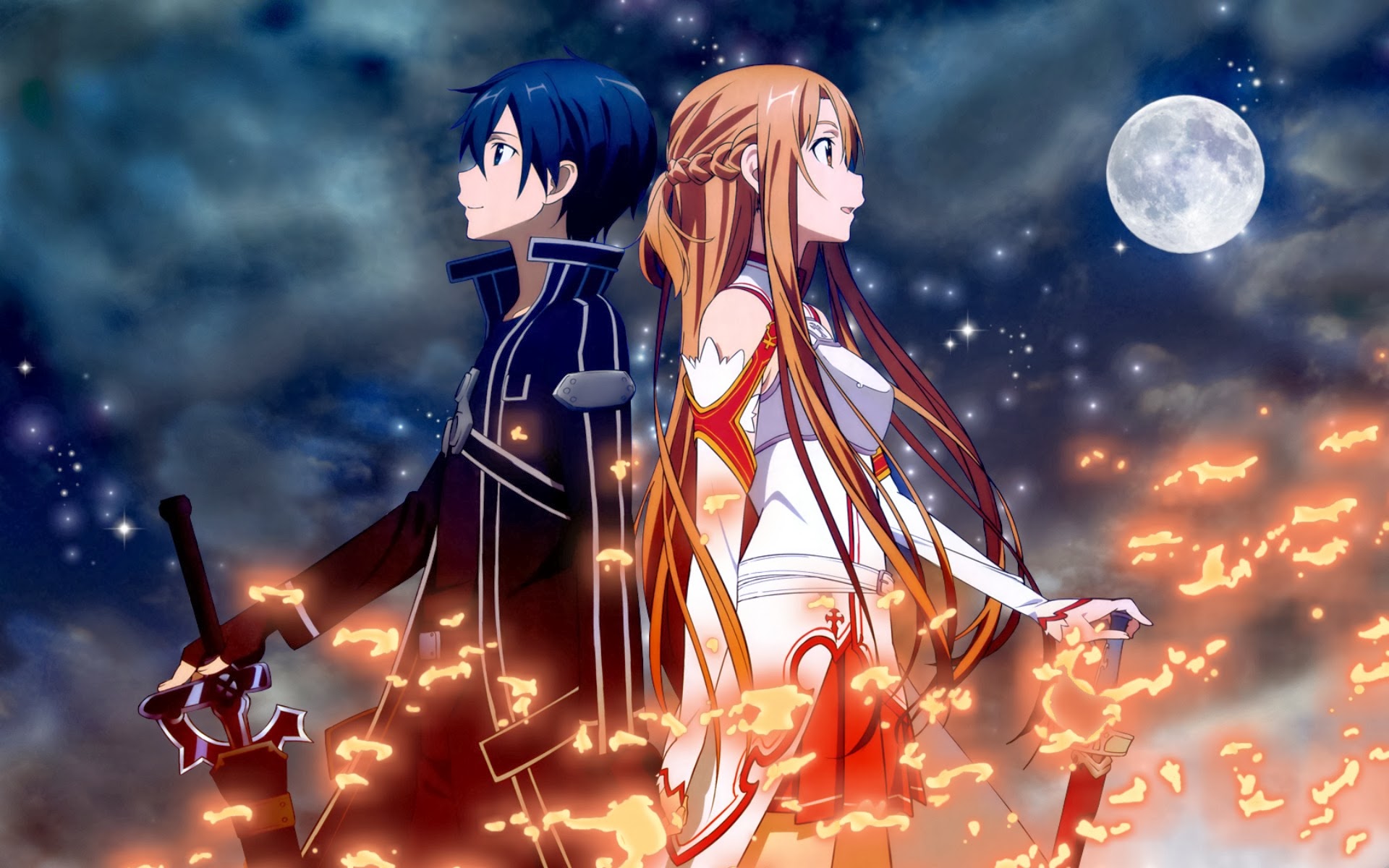 Kirito And Asuna Sword Art Online Anime HD Wallpaper Image Picture
