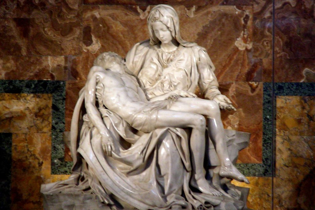 The Beautiful Pieta Sculpted By A Young Michaelangelo