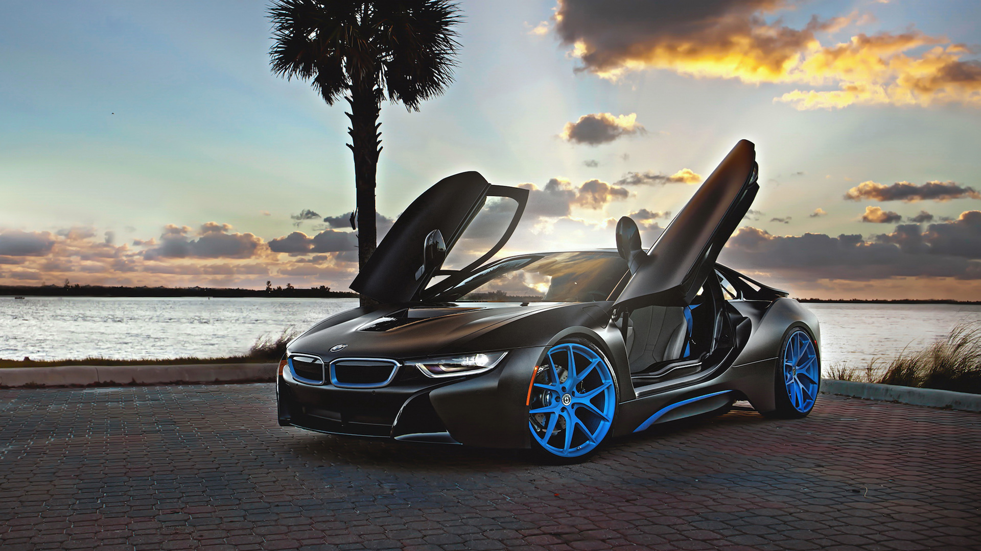  Download Bmw I8 Blue Hre Wheels Wallpaper HD Car by nbarrett BMW 