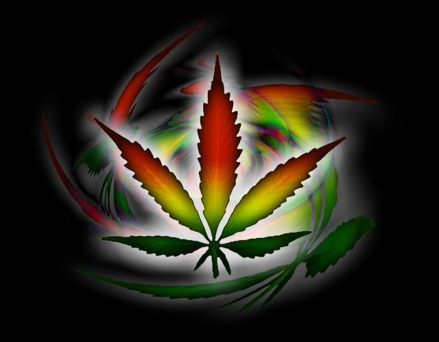Multi Coloured HD Weed Wallpaper