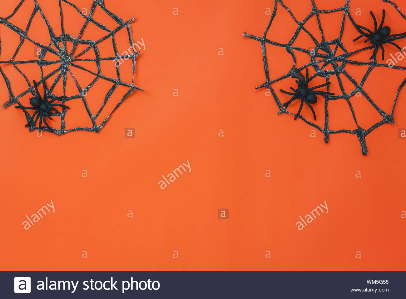 Aerial Of Accessories Halloween Festival Background Concept