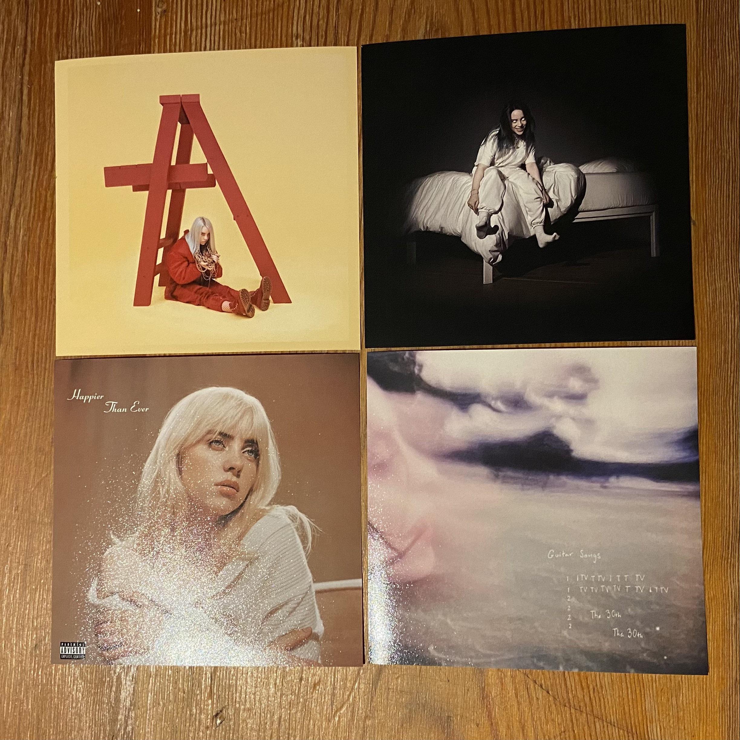 Billie Eilish Album Cover Prints Set of 4   Etsy Sweden