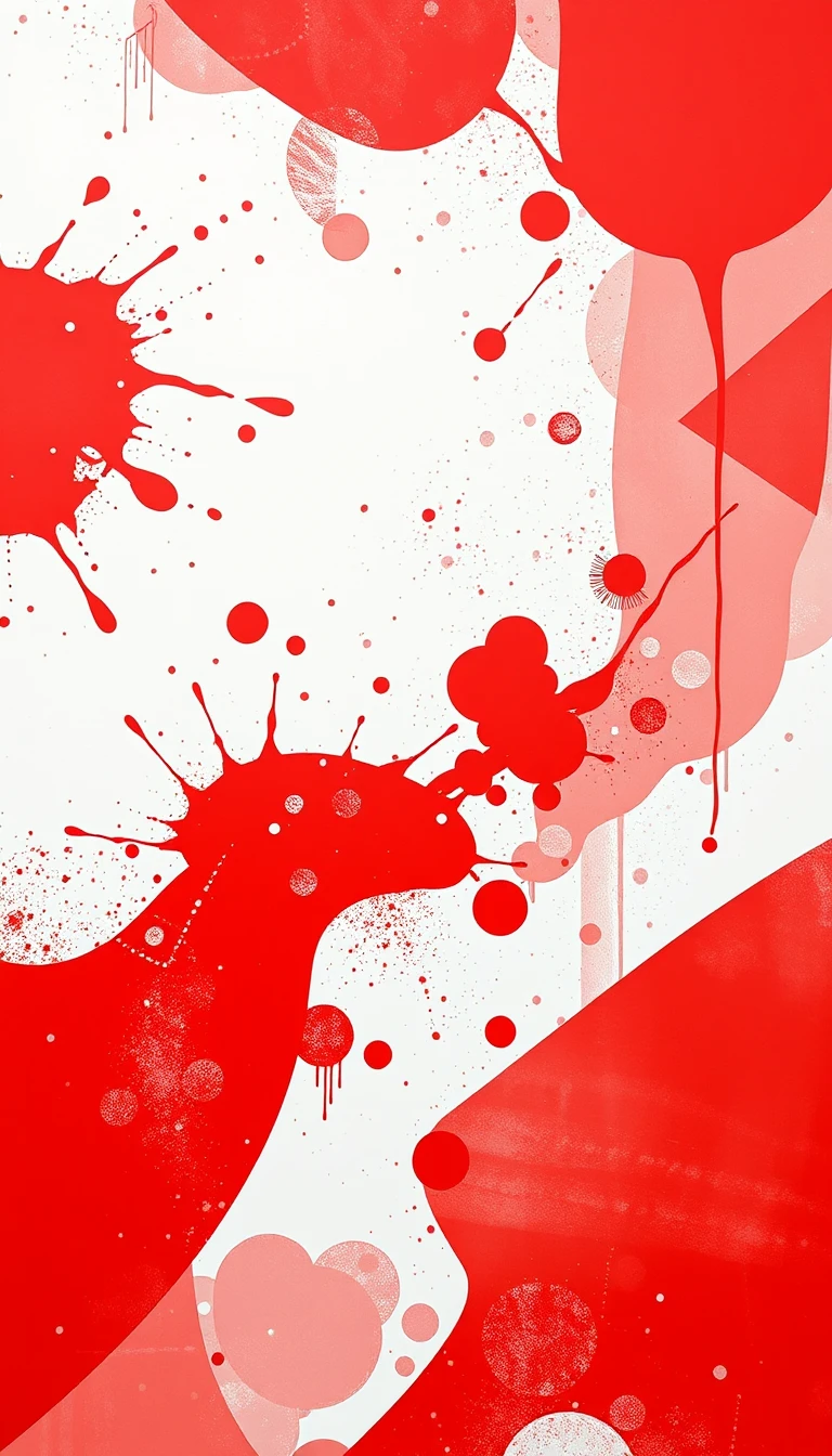 Red And White Background