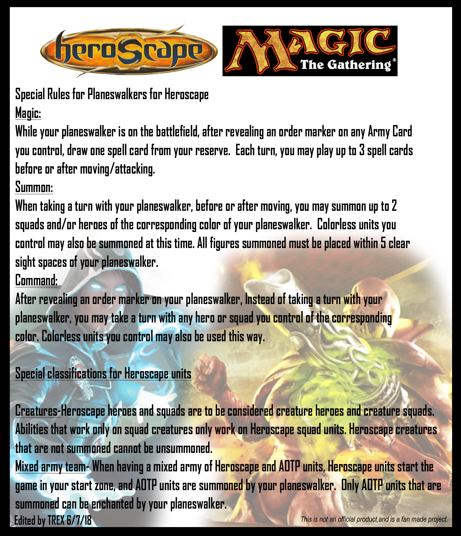 Heroscape Aotp Mixed Play Rules Pdf Trex Edition Heroscapers