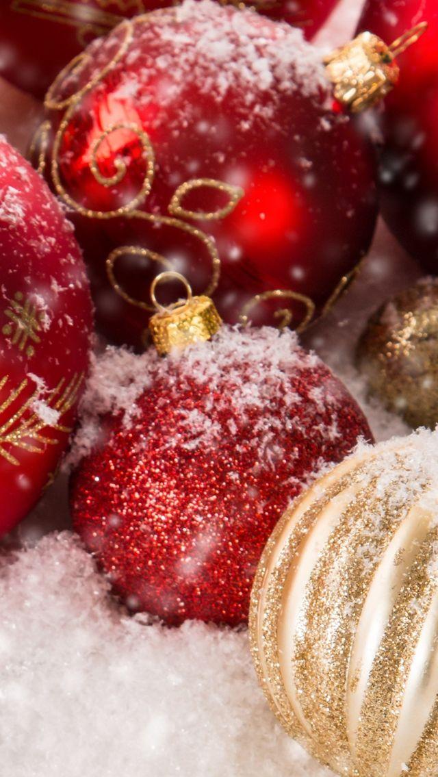 Christmas Ornaments iPhone 5s Wallpaper Merry